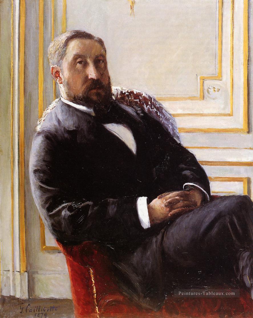 Portrait de Jules Richemont Gustave Caillebotte Peintures à l'huile